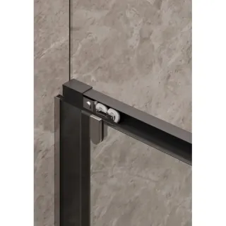 Душевая дверь в нишу Timo  T01 120 см чёрный